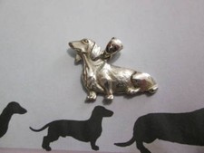 Cane Bassotto Dachshund pendant ciondolo in Argento 925-produzione artigiana