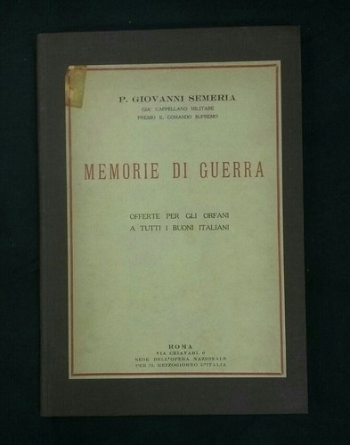 Memorie guerra giovanni - memorie,