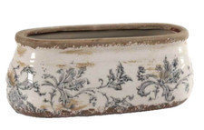 VASO ANTICATO OVALE CERAMICA