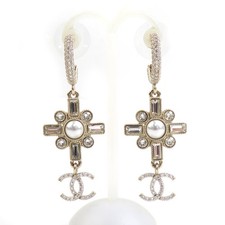 Auth CHANEL CC Logo Pierce