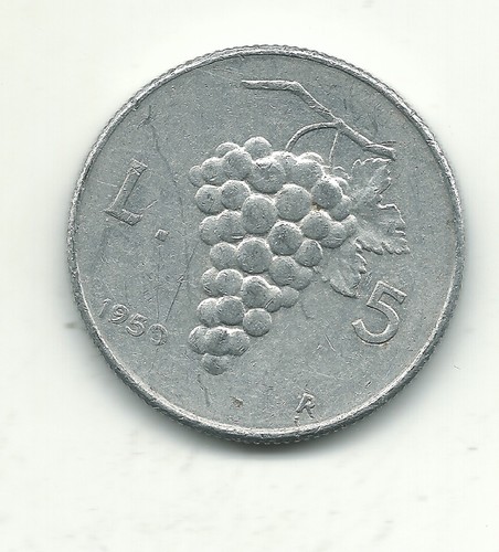 High grade 1950 italy 5 - grade,