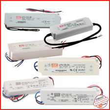 Alimentatore LPV 12V 24V  Mean Well Trasformatore Striscia Led Stagno 230V IP67
