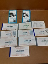 ALITALIA biglietto aereo  Milano Londra New York ROMA Venezia Stoccolma 67 68 69