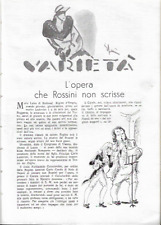 Francesco Barberio - L'OPERA CHE ROSSINI NON SCRISSE (estratto 1934)