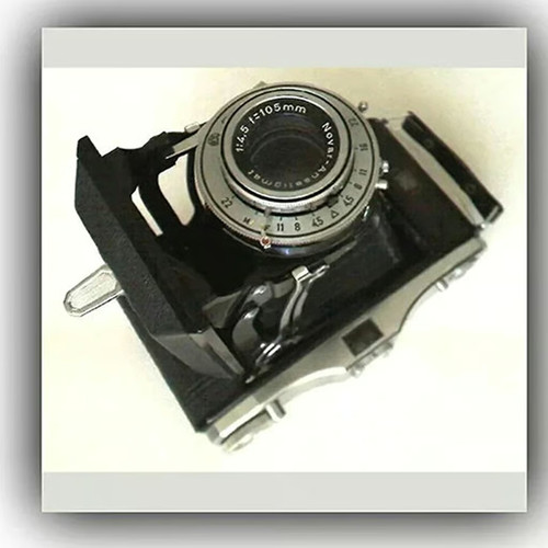 Vintage film folding camera - vintage,