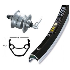 ruota anteriore 28x1.75 dinamo