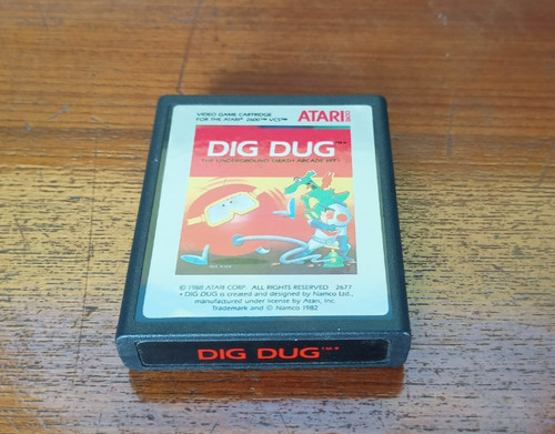 Dig dug atari 2600 rarissimo - dig,