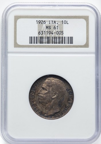Regno italia 1926 moneta - regno, 1926-r