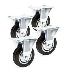 Set 4x ruote fisse da mobili