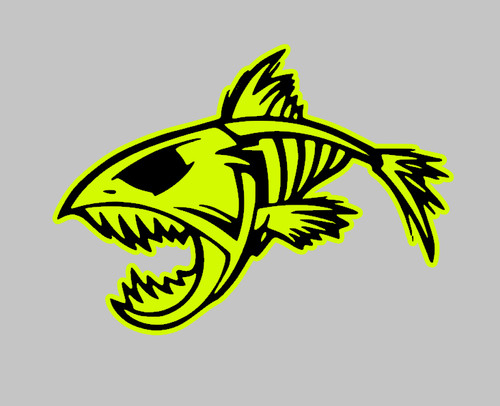 Adesivo pesce pesce giallo