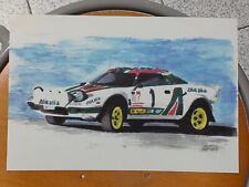 Stampa Poster LANCIA STRATOS Alitalia cm 29,5 x 20 su materiale plastico