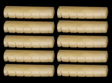 10x Dado osseo non sbiancato chitarra 1-11/16"x15/64"x3/8"(43x6x9mm) E-E: 1.417"(36mm