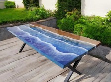 Su Misura Epossidica Legno Cena Table Top - 244cm x 122cm Personalizzato E