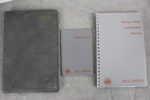 Lotus elise owner manual - lotus, owner,s