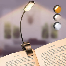 Lampada Da Lettura, Luce Lettura Ricaricabile USB Con 9 LED 3 Modalità, Dimmerab