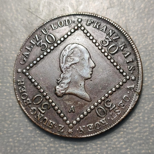 Austria kreuzer 1807 - 1807, mbc