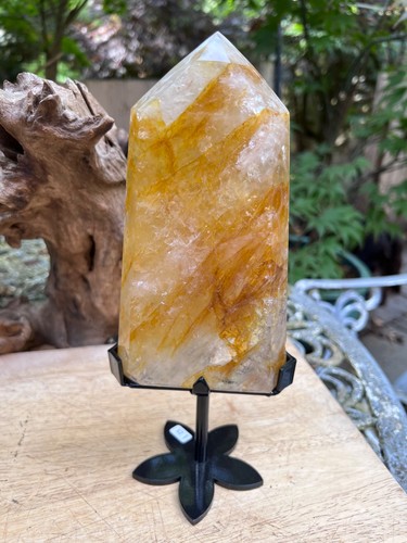 Golden healer quartz point - healer,