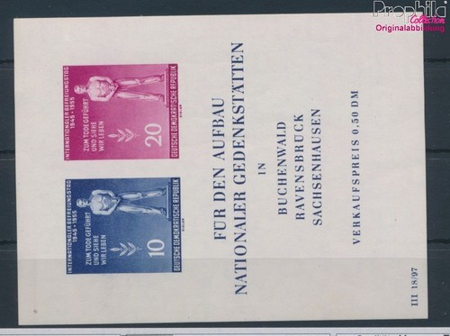 Francobolli ddr 1955 block - ddr,