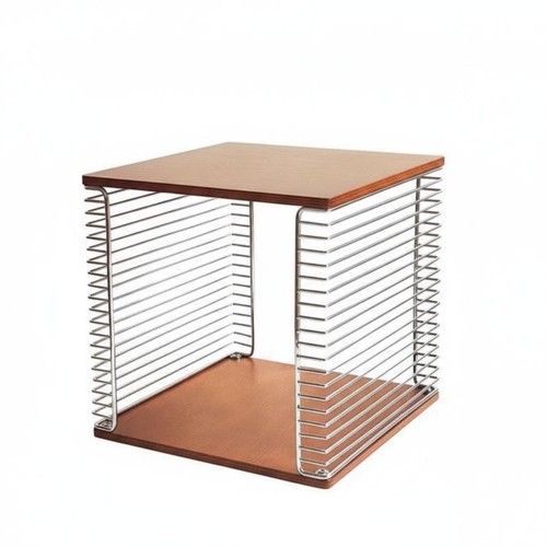 Tavolino cubo con griglia - a,