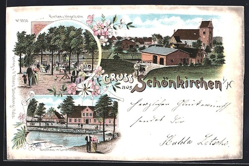 Litografia schönkirchen - litografia, i