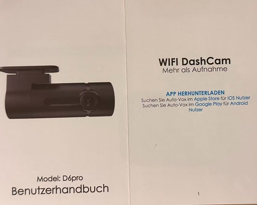 Wifi dash cam pro - wifi, d6