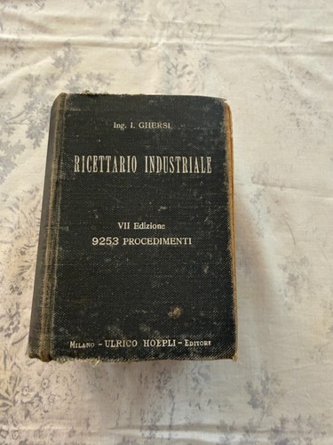 Ricettario industriale ing i - ricettario,