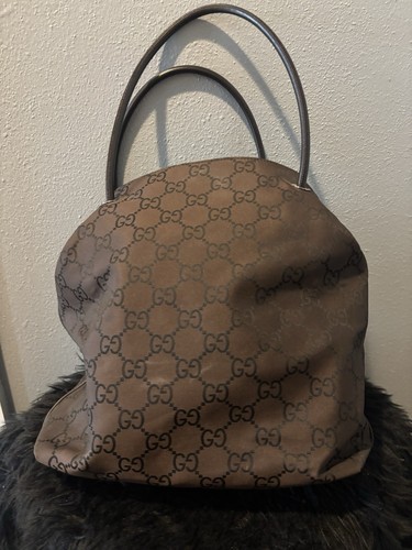Borsa shopping gucci marrone - gucci,
