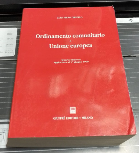 Ordinamento comunitario - comunitario, e
