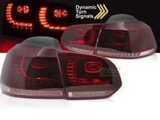 Fari posteriori FULL LED dinamici rossi con linea bianca per VW GOLF 6 2008-2012