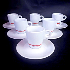 Set 6 Tazzine Caffè Kimbo Napoli Piattino Tazze Espresso Bar Caffè Napoletano