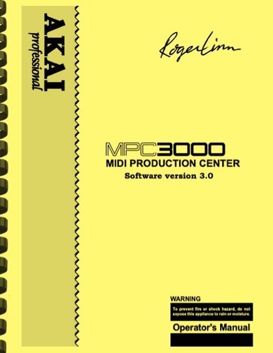 Akai mpc3000 versione 0 - akai,