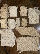 16 Bordura nastro pizzo, vintage,orlo smerlati Lace Ribbon Merletto Bruxelles