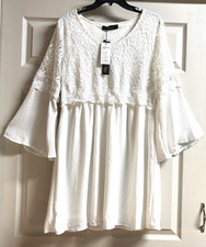 Abito ZANZEA bianco pizzo