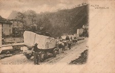 STAZZEMA e SERAVEZZA Alta Versilia Trazione dei marmi Lucca Cartolina animata