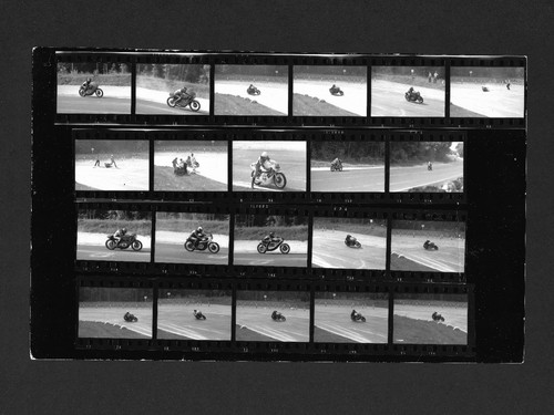 Racing motorcycle track