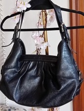 FENDI BELLISSIMA BORSA IN PELLE MARTELLATA DOCTOR BAG. NERA