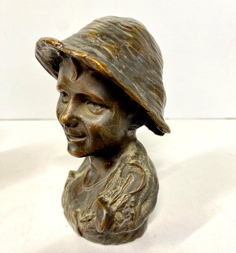 Scultura busto bronzo - scultura,