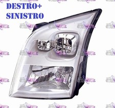 COPPIA FARI FANALE PROIETTORE DX+SX H4 PRED REG ELETT FORD TRANSIT 06>13