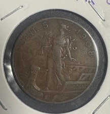 ITALIA REGNO 5 CENTESIMI 1908