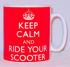 Tazza Keep Calm & Ride Your Scooter può personalizzare ottima mod ciclomotore pilota tazza regalo