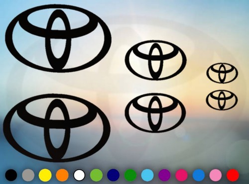 Set adesivi toyota logo auto - 6,