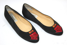 Scarpe donna ICEBERG taglia 6,5 Europa 37 tela nera S8855