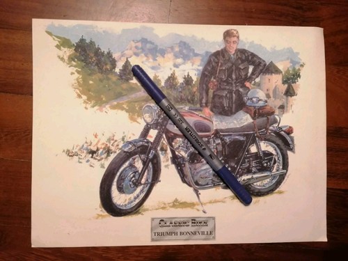 Stampa epoca classic bike - d,
