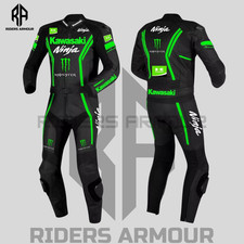 Tuta moto corsa Kawasaki