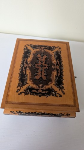 Vintage wooden marquetry - wooden,