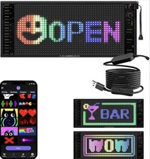 Insegna luminosa LED programmabile Cartellone pubblicitario scorrimento a colori