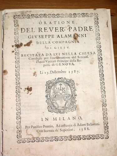 Oratione del rever - oratione, padre