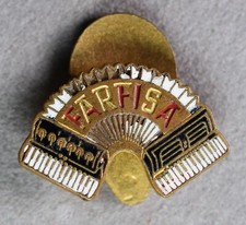 Distintivo pubblicitario Fisarmoniche Farfisa Potenza Picena