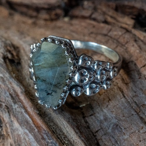 Labradorite bara anello - labradorite,