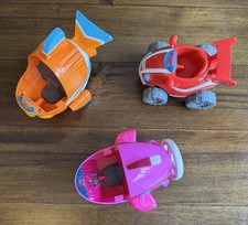 Lotto di 3 - Nick Jr. Top Wing Vehicles Swift’s Flash, Aqua Wing, Rod Road Wing